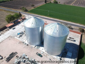 2x5000T galvanized grain silos installed in Mexico are running very well by now