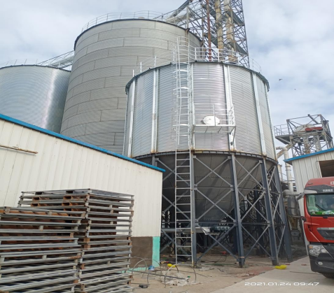 1-1000T Corn and 1-200T Corn Meal Silos-Rizhao City Feed Mill