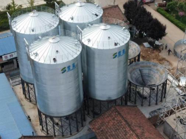 Silos Project 6-500T in Baoji City Shanxi Province