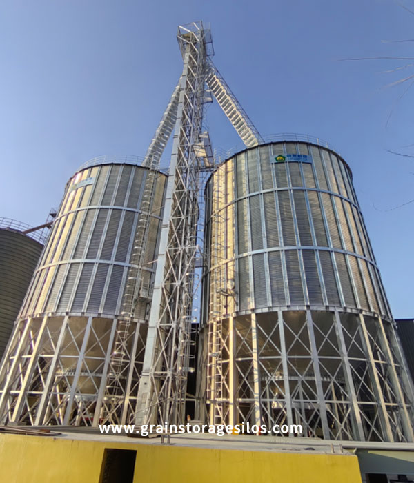 2-1500t Hopper Bottom Steel Silo