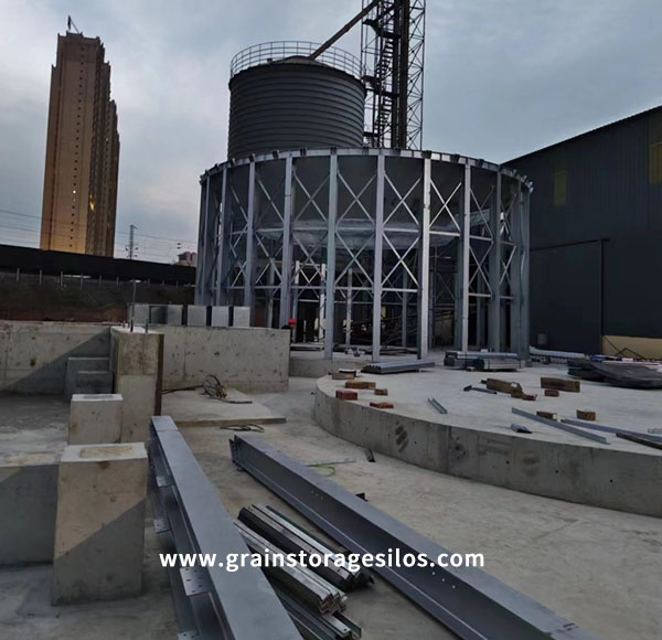 Installation Of Cone Bottom Of Steel Silo