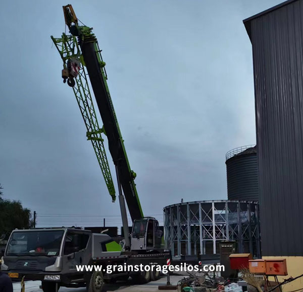Steel Silo Cone Bottom Hoisting