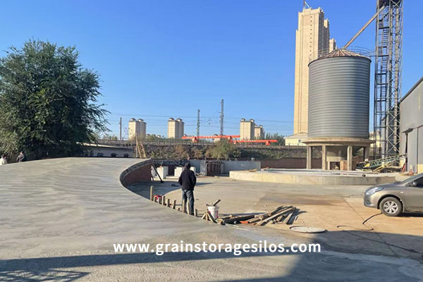 Steel Silo Foundation Construction Completed