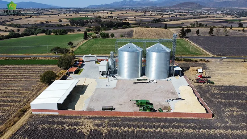 Flat Bottomed Grain Silo