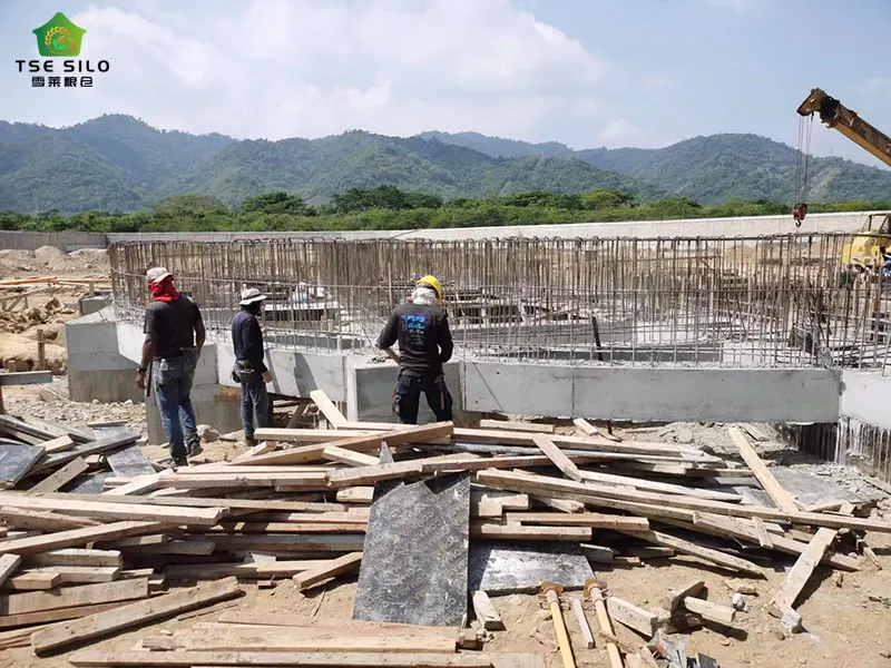 Flat Bottom Steel Silo Foundation Construction