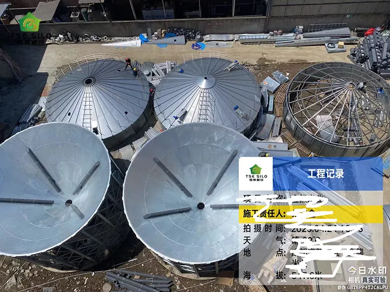 Steel Silo Construction Site
