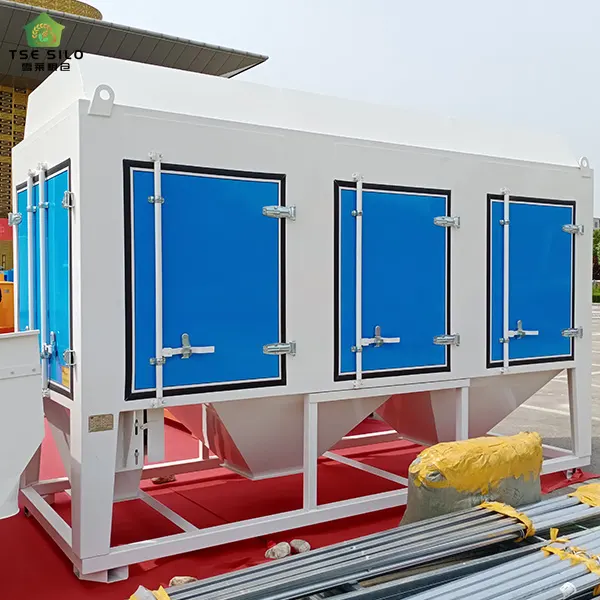 Steel Silo Dust Removal Equipment Is Being Installed