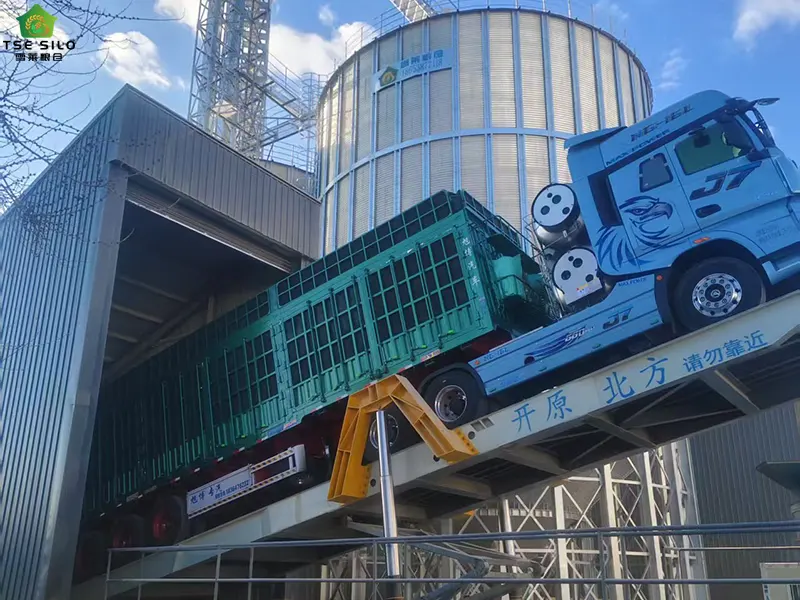 Steel Silo Unloading And Storage