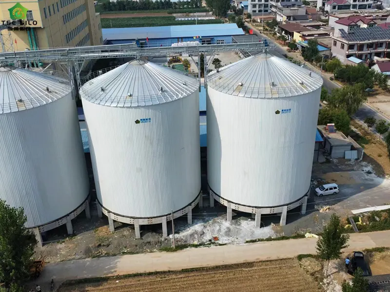 3000 Tons Insulated Steel Silo For Flour Mill