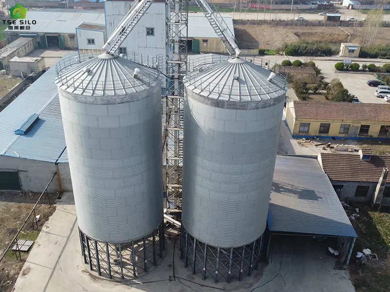 2-1500 Ton Insulated Steel Silos