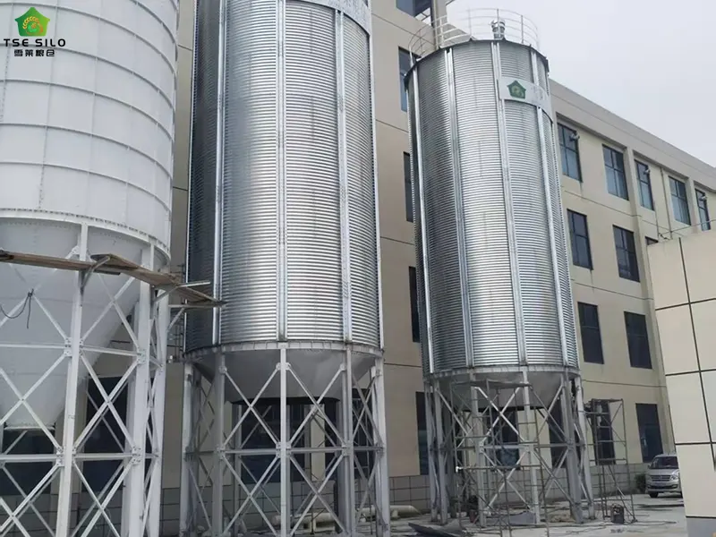 Small-Scale Grain Silo Grain Condition Monitoring System Under Construction