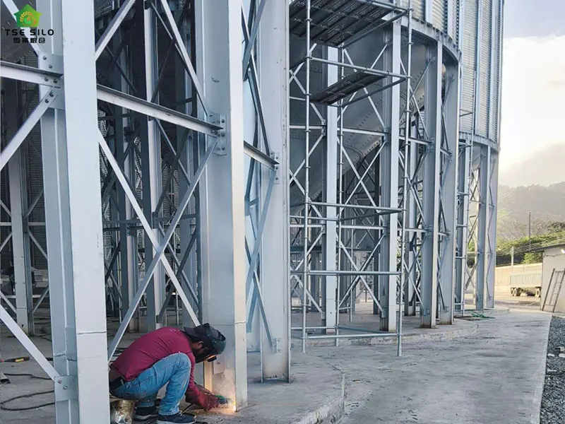Grain Silo Supporting Facilities Installation