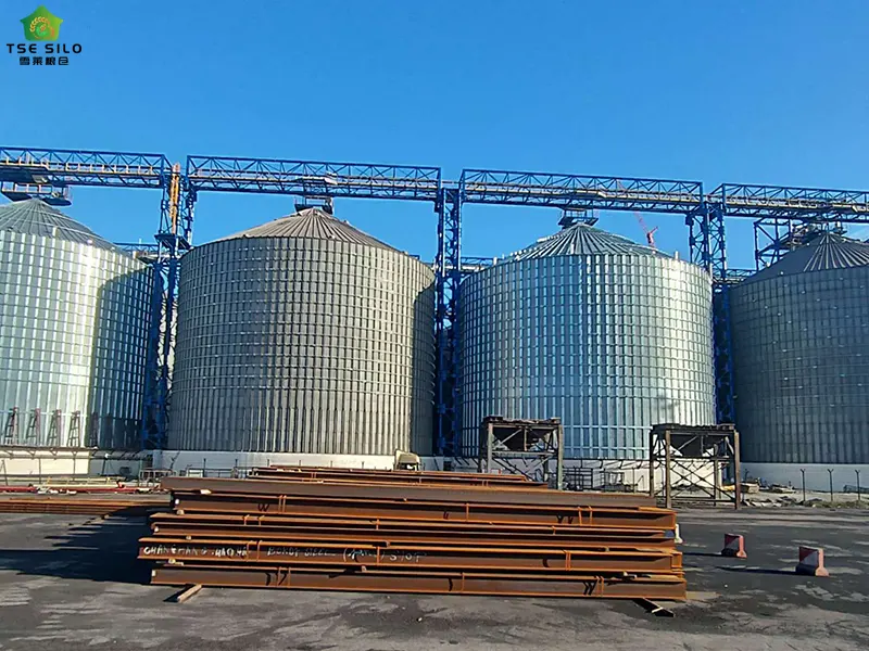 Large Grain Silos Under Construction