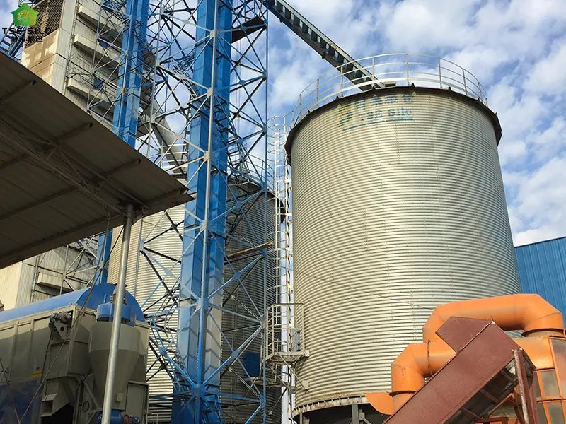 Large Steel Silos in Operation