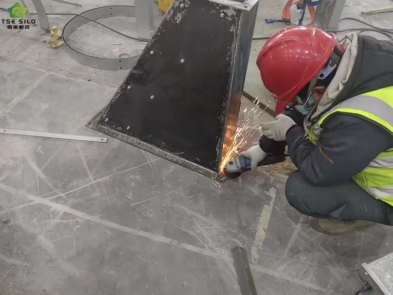 Grain Silo Steel Weld Treatment Grain Silo Steel Weld Treatment