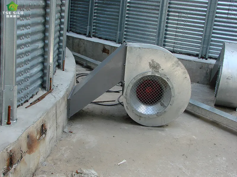 Testing of Ventilation Equipment for the Flat-Bottom Steel Silo Is Currently Underway