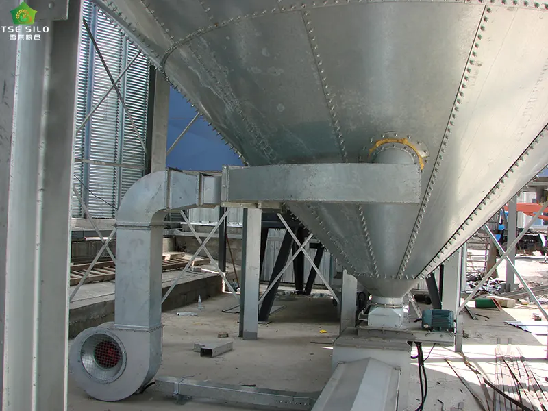 Ventilation Equipment Installation for Grain Steel Silos