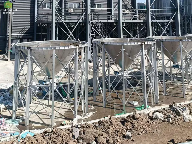 Grain Steel Silo Auxiliary Facility Installation Grain Steel Silo Auxiliary Facility Installation