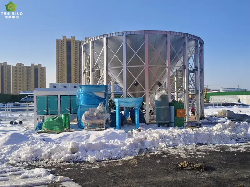 Grain Steel Silo Main Body Assembly