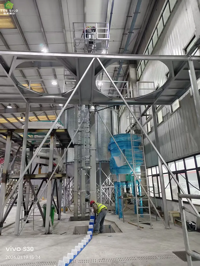 Grain Steel Silo Thermal Insulation Installation