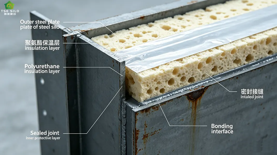 Construction of Polyurethane Insulation Layer for Prefabricated Steel Silos Construction of Polyurethane Insulation Layer for Prefabricated Steel Silos