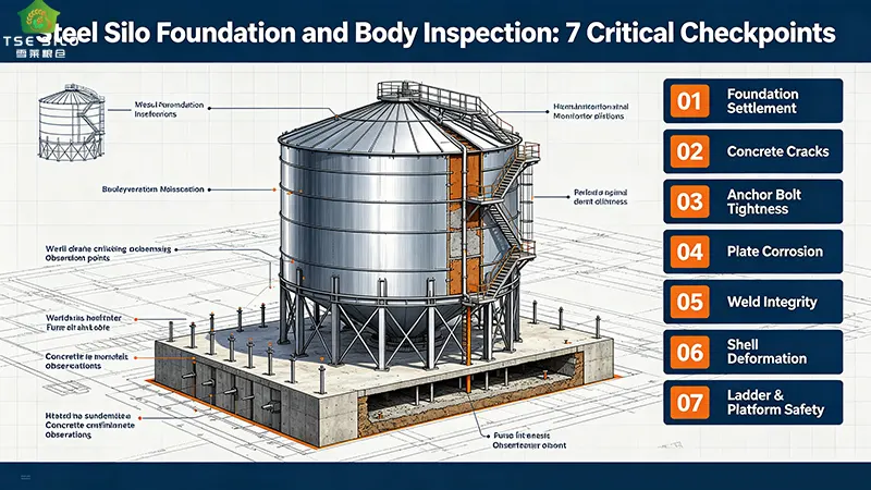 Steel Silo Foundation and Body Inspection: 7 Critical Checkpoints