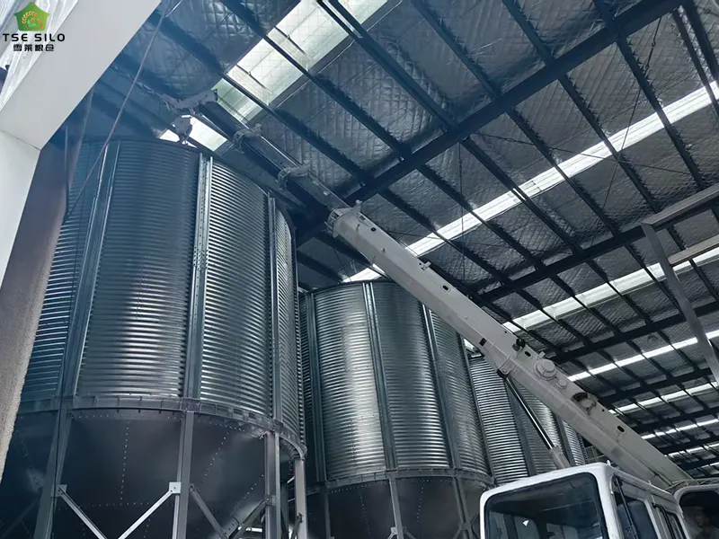 grain silo temperature monitoring system hotspot detection early warning